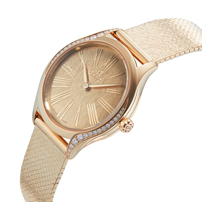 Omega De Ville Mini Trésor Quartz 26mm Moonshine™ Gold O42855266099001 - obrazek 5
