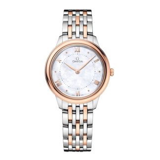 Omega De Ville Prestige 30mm Zegarek damski Matka Perły O43420306005001