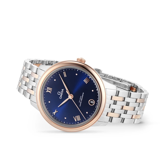 Omega De Ville Prestige 34mm Zegarek damski Niebieski O43420342003001 - obrazek 3