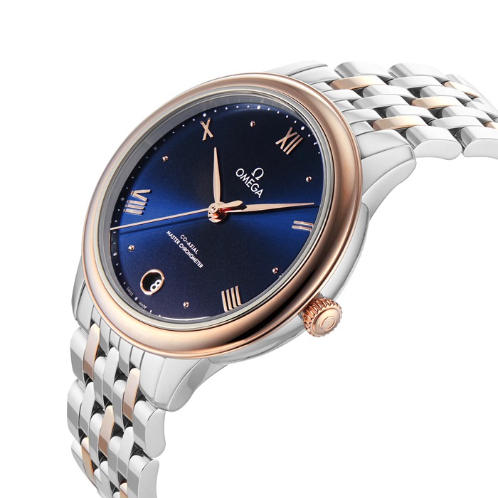 Omega De Ville Prestige 34mm Zegarek damski Niebieski O43420342003001 - obrazek 5