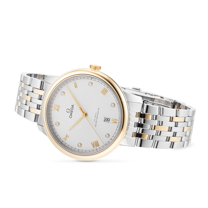 Omega De Ville Prestige Co-Axial Chronometer 40mm Zegarek męski Srebrny O43420402052001 - obrazek 3