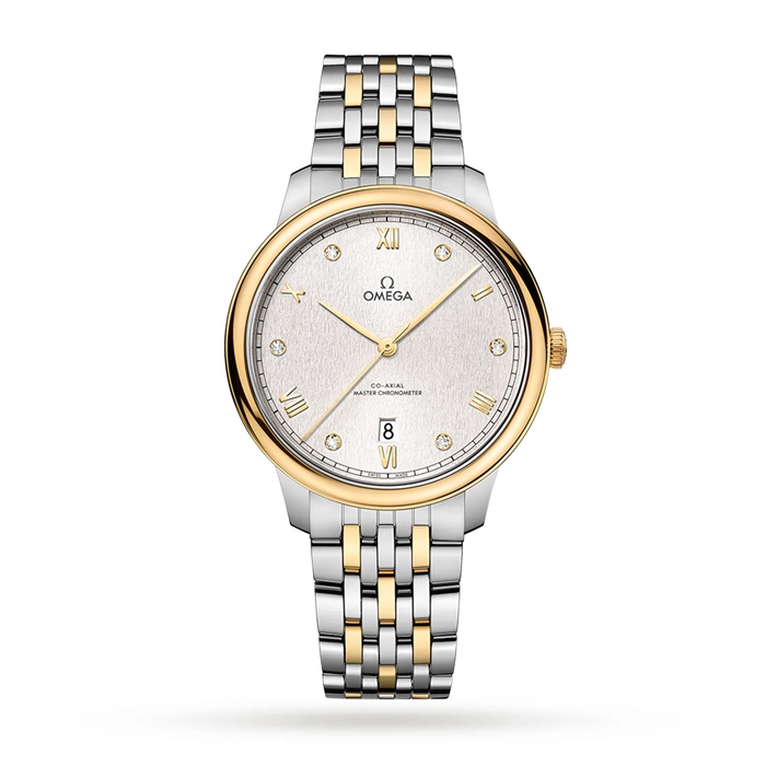 Omega De Ville Prestige Co-Axial Chronometer 40mm Zegarek męski Srebrny O43420402052001