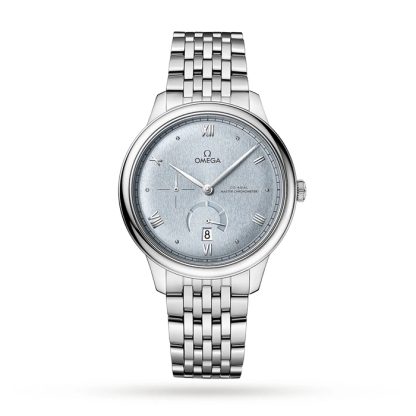 Omega De Ville Prestige Co-Axial Chronometer Power Reserve 41mm Zegarek męski Niebieski O43410412103001