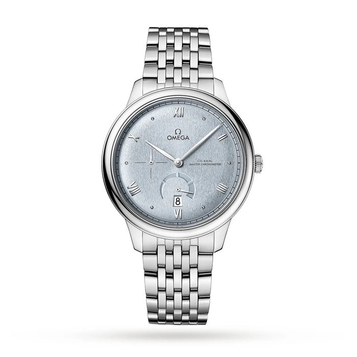 Omega De Ville Prestige Co-Axial Chronometer Power Reserve 41mm Zegarek męski Niebieski O43410412103001