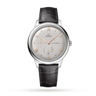 Omega De Ville Prestige Co-Axial Chronometer Power Reserve 41mm Zegarek męski Srebrny O43413412106001