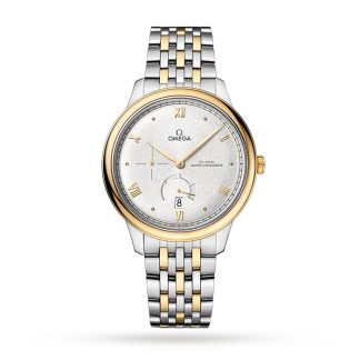 Omega De Ville Prestige Co-Axial Chronometer Power Reserve 41mm Zegarek męski Srebrny O43420412102001