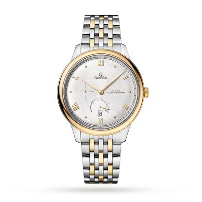 Omega De Ville Prestige Co-Axial Chronometer Power Reserve 41mm Zegarek męski Srebrny O43420412102001