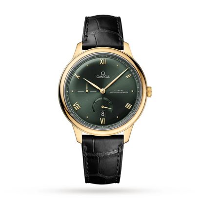 Omega De Ville Prestige Co-Axial Chronometer Power Reserve 41mm Zegarek męski Zielony O43453412110001