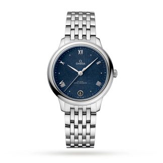 Omega De Ville Prestige Co-Axial Master Chronometer 34mm Zegarek damski Niebieski O43410342003002