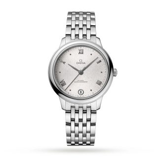 Omega De Ville Prestige Co-Axial Master Chronometer 34mm Zegarek damski Srebrny O43410342002001