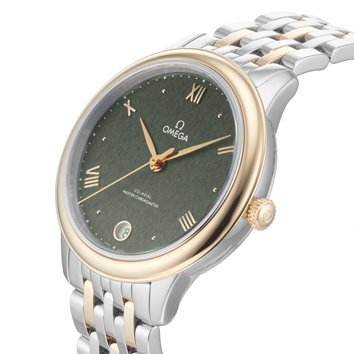Omega De Ville Prestige Co-Axial Master Chronometer 34mm Zegarek damski Zielony O43420342010001 - obrazek 4