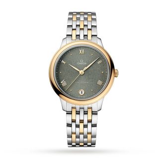 Omega De Ville Prestige Co-Axial Master Chronometer 34mm Zegarek damski Zielony O43420342010001