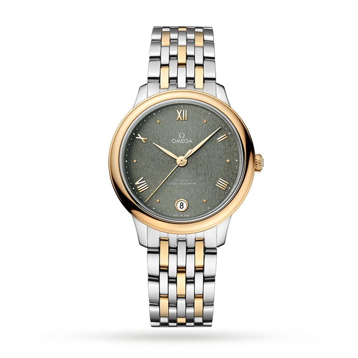 Omega De Ville Prestige Co-Axial Master Chronometer 34mm Zegarek damski Zielony O43420342010001