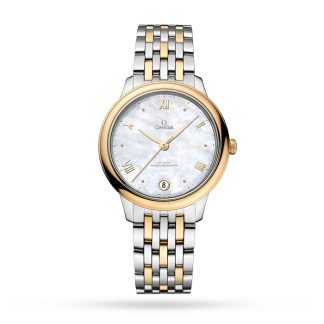 Omega De Ville Prestige Co-Axial Master Chronometer 34mm Zegarek damski biały O43420342005002