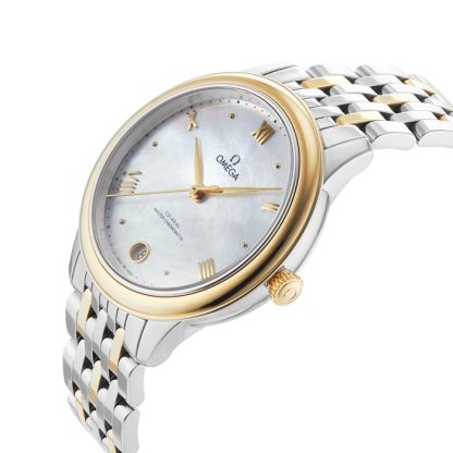 Omega De Ville Prestige Co-Axial Master Chronometer 34mm Zegarek damski biały O43420342005002 - obrazek 5