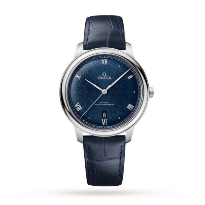 Omega De Ville Prestige Co-Axial Master Chronometer 40mm Zegarek męski Niebieski O43413402003001