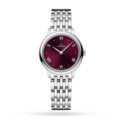 Omega De Ville Prestige Kwarcowy zegarek damski 27,5 mm Czerwony O43410286011001