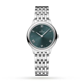Omega De Ville Prestige Quartz 27.5mm Zegarek damski Zielony O43410286010001