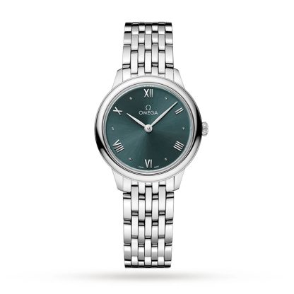 Omega De Ville Prestige Quartz 27.5mm Zegarek damski Zielony O43410286010001