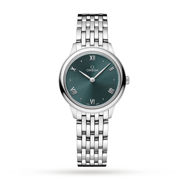 Omega De Ville Prestige Quartz 27.5mm Zegarek damski Zielony O43410286010001