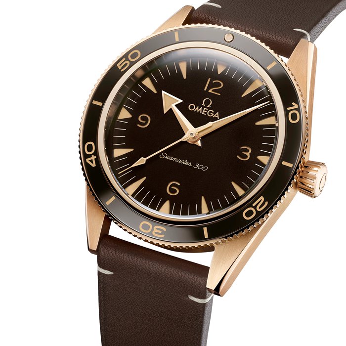 Omega Seamaster 300 Co-Axial Master Chronometer 41mm brązowo-złoty O23492412110001 - obrazek 2