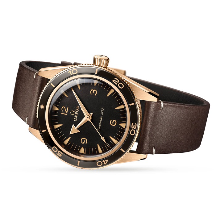 Omega Seamaster 300 Co-Axial Master Chronometer 41mm brązowo-złoty O23492412110001 - obrazek 3