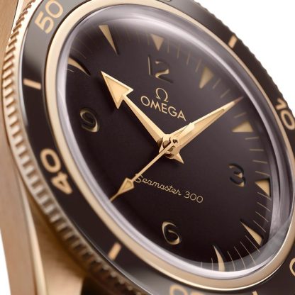Omega Seamaster 300 Co-Axial Master Chronometer 41mm brązowo-złoty O23492412110001 - obrazek 4