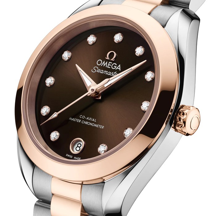 Omega Seamaster Aqua Terra 150M 30mm Zegarek damski Brązowy O22020302063001 - obrazek 3