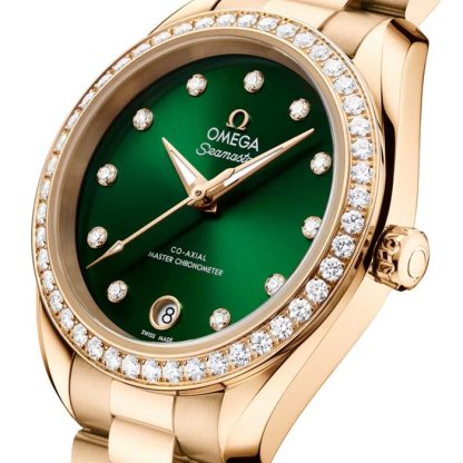 Omega Seamaster Aqua Terra 150M 30mm Zegarek damski Zielony O22055302060001 - obrazek 3