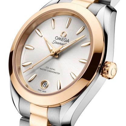 Omega Seamaster Aqua Terra 150M 30mm zegarek damski srebrny O22020302002001 - obrazek 3