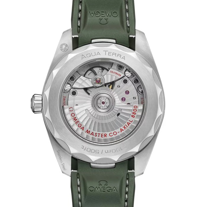 Omega Seamaster Aqua Terra 150M 38mm Stal na gumowym pasku O22012382010001 - obrazek 2
