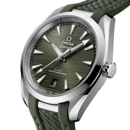 Omega Seamaster Aqua Terra 150M 38mm Stal na gumowym pasku O22012382010001 - obrazek 4