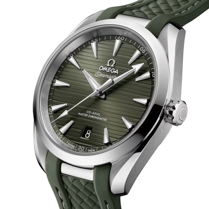 Omega Seamaster Aqua Terra 150M 38mm Stal na gumowym pasku O22012382010001 - obrazek 4