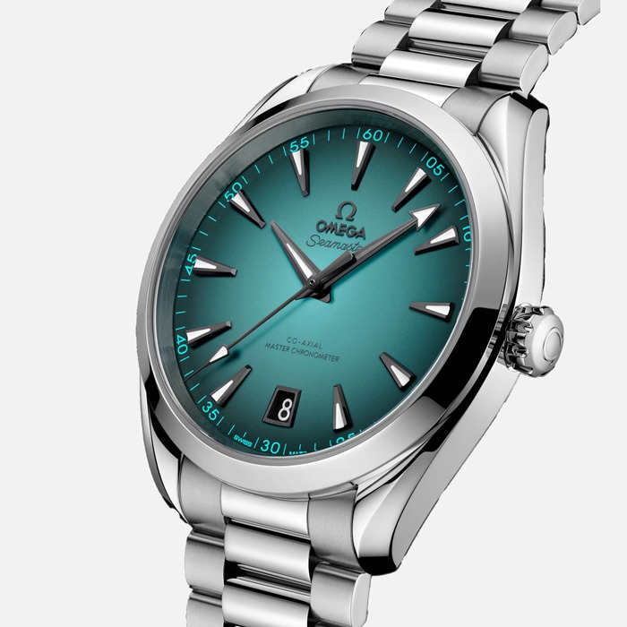 Omega Seamaster Aqua Terra 150M 41mm Zegarek Męski Turkusowy O22010412103006 - obrazek 2
