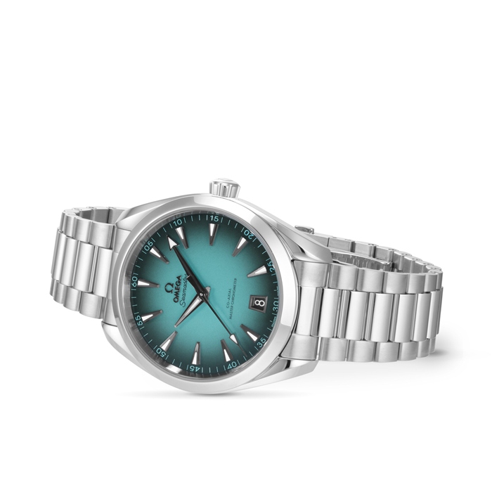 Omega Seamaster Aqua Terra 150M 41mm Zegarek Męski Turkusowy O22010412103006 - obrazek 4