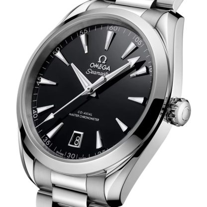 Omega Seamaster Aqua Terra 150M 41mm zegarek męski czarny O22010412101002 - obrazek 3
