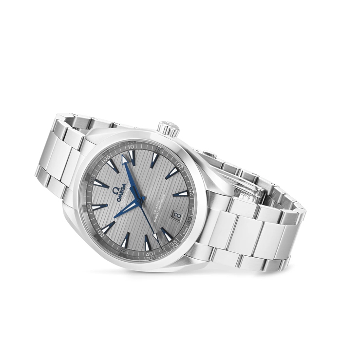 Omega Seamaster Aqua Terra 150M Mens Grey Dial 41mm Automatyczny zegarek współosiowy O22010412106001 - obrazek 3
