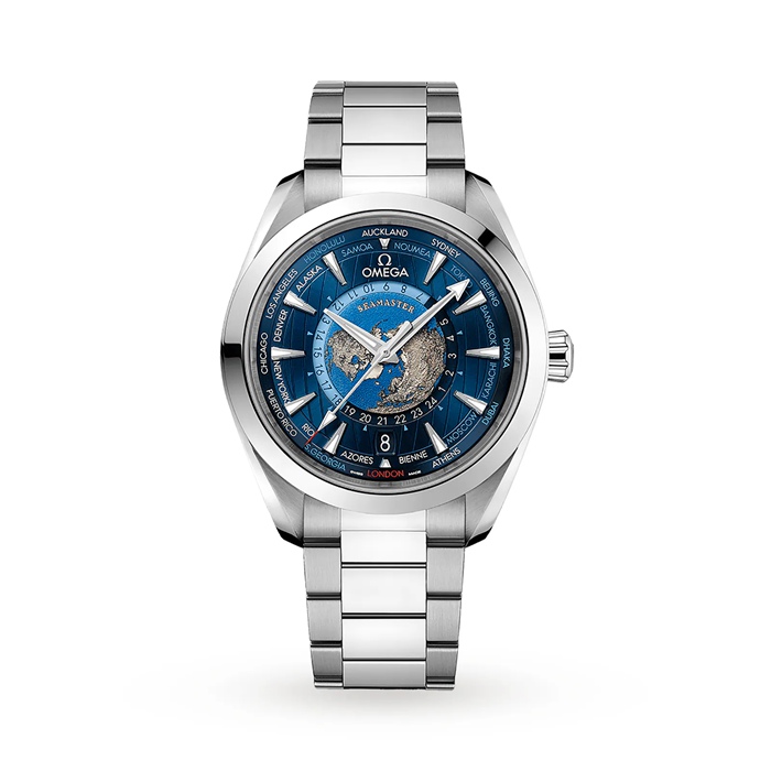 Omega Seamaster Aqua Terra 150m Co-Axial GMT Worldtimer 43mm Zegarek męski O22010432203001
