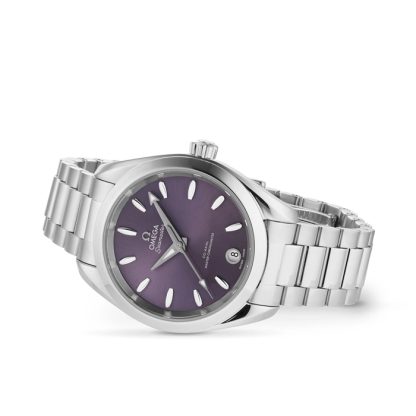 Omega Seamaster Aqua Terra 150m Co-Axial Master Chronometer 34mm Zegarek damski fioletowy O22010342010002 - obrazek 2