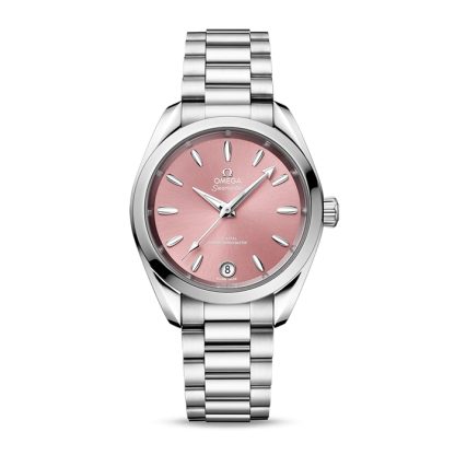 Omega Seamaster Aqua Terra 150m Co-Axial Master Chronometer 34mm Zegarek damski różowy O22010342010003