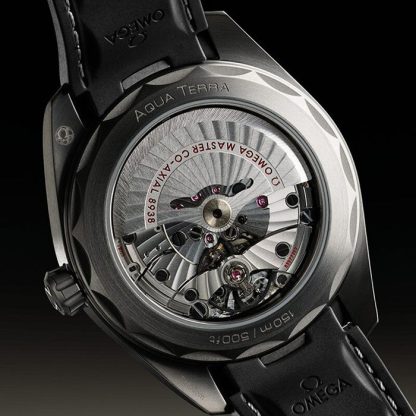 Omega Seamaster Aqua Terra 150m Co Axial Master Chronometer GMT Worldtimer 43mm Zegarek męski Czarna guma O22092432299001 - obrazek 3