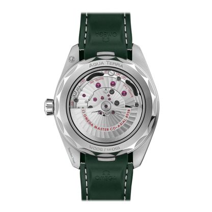 Omega Seamaster Aqua Terra 150m Co Axial Master Chronometer GMT Worldtimer 43mm Zegarek męski Zielona guma O22032432210001 - obrazek 2