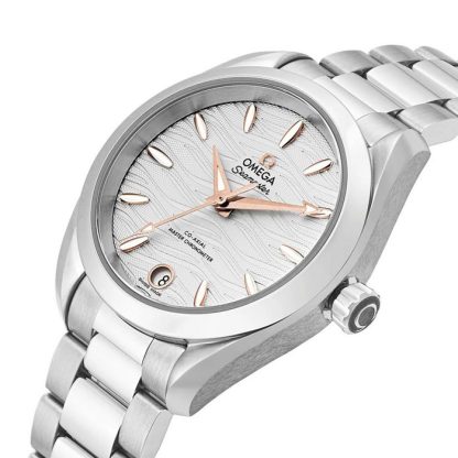 Omega Seamaster Aqua Terra Co-Axial Master Chronometer 34mm Zegarek damski O22010342002001 - obrazek 3