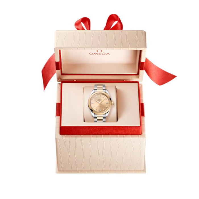 Omega Seamaster Aqua Terra Shades 34 Mm Steel - Moonshine™ Gold on Steel - Moonshine™ Gold O22020342008001 - obrazek 3