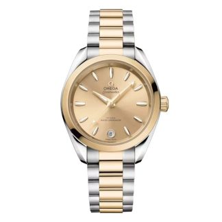 Omega Seamaster Aqua Terra Shades 34 Mm Steel - Moonshine™ Gold on Steel - Moonshine™ Gold O22020342008001
