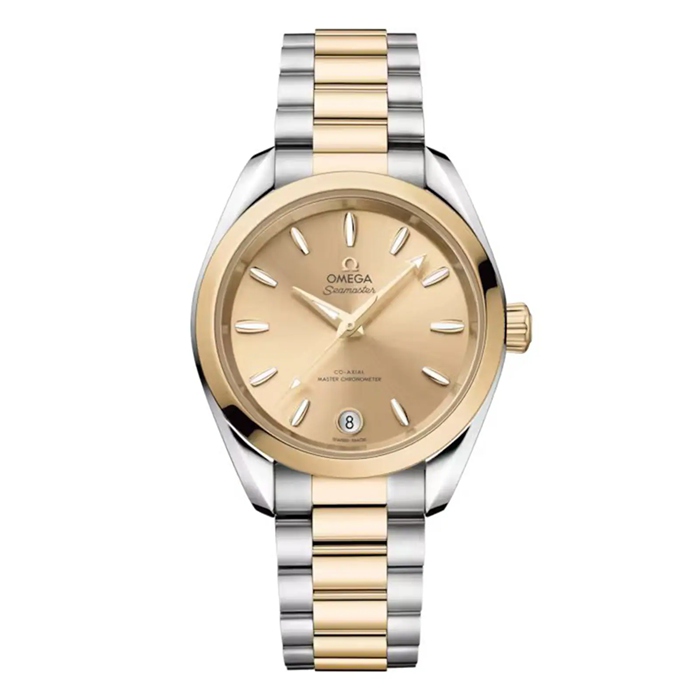 Omega Seamaster Aqua Terra Shades 34 Mm Steel - Moonshine™ Gold on Steel - Moonshine™ Gold O22020342008001