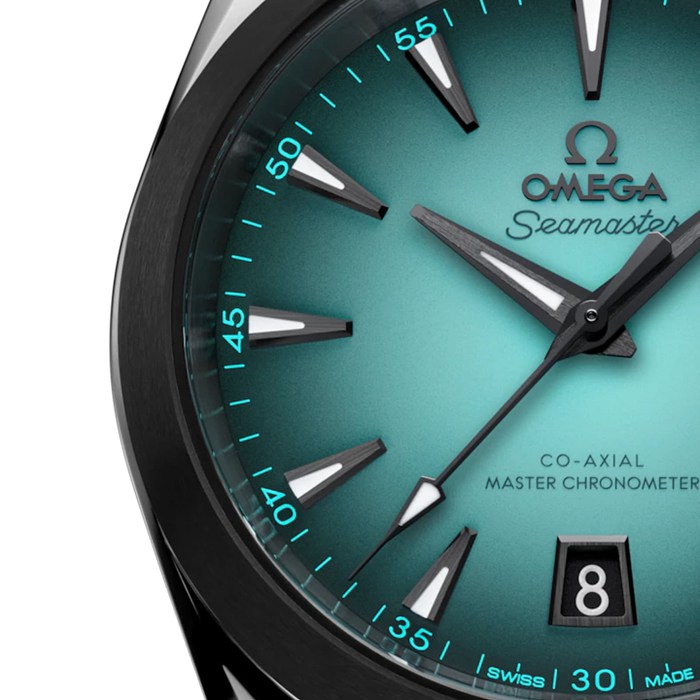 Omega Seamaster Aquaterra 150M 38mm Zegarek Męski Turkusowy O22032382003001 - obrazek 3
