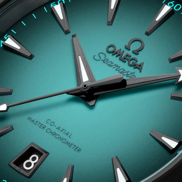 Omega Seamaster Aquaterra 150M 38mm Zegarek Męski Turkusowy O22032382003001 - obrazek 4