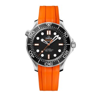 Omega Seamaster Diver 300 Automatic 42mm Zegarek Męski Pomarańczowa Guma O21032422001006