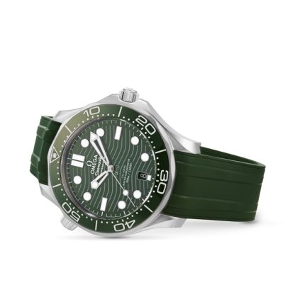 Omega Seamaster Diver 300m Co-Axial Master Chronometer 42mm Zegarek męski Zielony O21032422010001 - obrazek 5